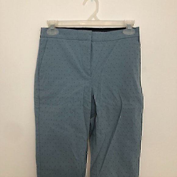 ZARA BASIC Trousers Jogger / Elastic Waist Baby Blue Cropped Ankle Tapered Pants - Picture 4 of 11